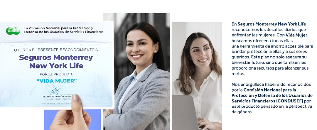 Reconocimiento CONDUSEF a Vida Mujer